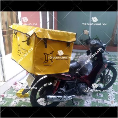Túi che mưa cho rổ nhựa giao hàng Shipper Việt