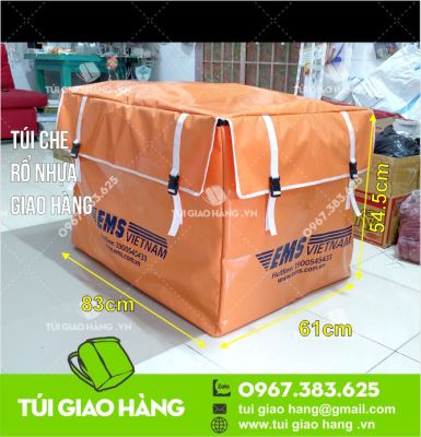 Túi che rổ nhựa giao hàng  EMS Việt Nam