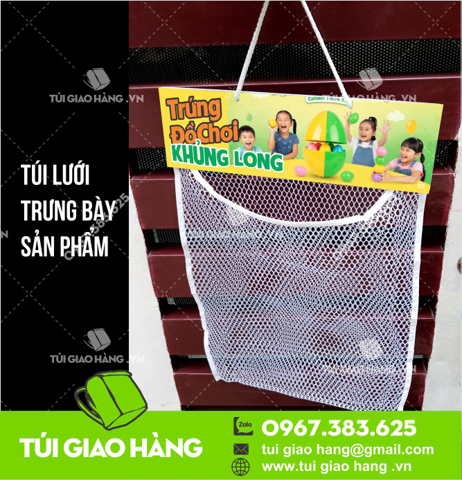 Túi-lưới-trưng-bày-trứng-khủng-long-đồ-chơi